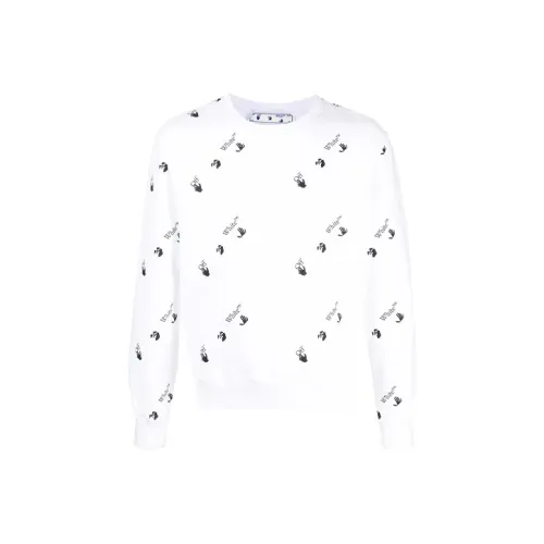 Off Белый SS21 Белый Мужские Толстовки