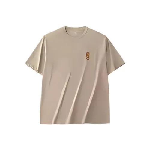 CHAOJIANTA T-рубашка унисекс цвет землистый серый однотонная