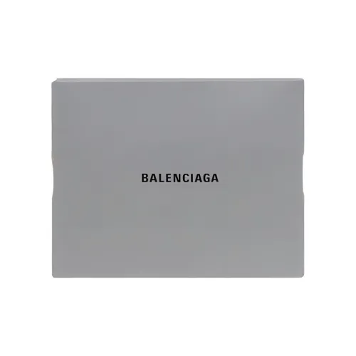 Balenciaga Клатч из коровьей кожи мужской серый