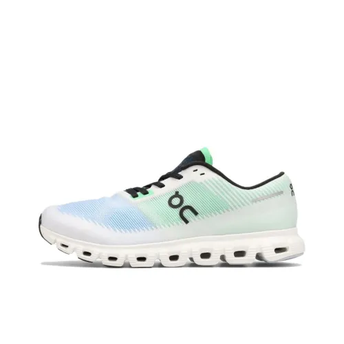 On Cloud 6 Противоскользящие Устойчивые к истиранию Низкий Топ Беговые кроссовки Мужские Белый Зеленый Синий
