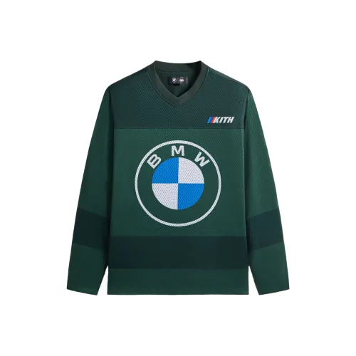 KITH x BMW FW24 Malik T Рубашка Мужская Темно-зеленая