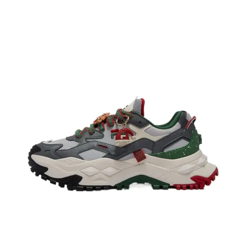 FILA FUSION BIANCO XMAS Низкий топ толстая подошва кроссовки унисекс серый