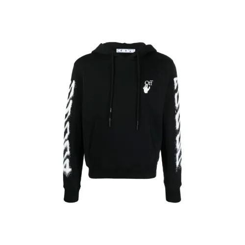 Off Белый SS21 Черный Мужские Толстовки