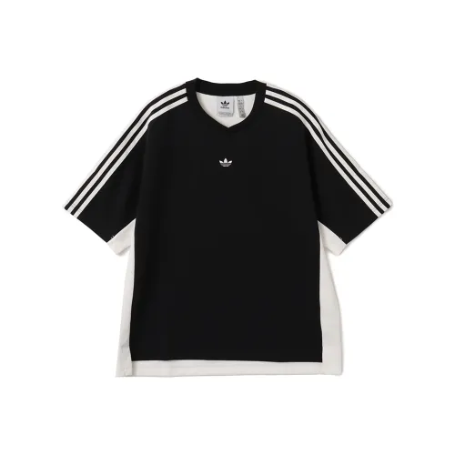 Adidas Originals SS25 T-Shirt Унисекс Белый Черный