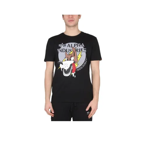 Alpha Industries T-Shirt Мужской Черный