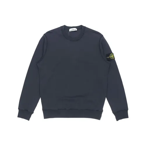 STONE ISLAND Морской синий Мужские Свитшоты