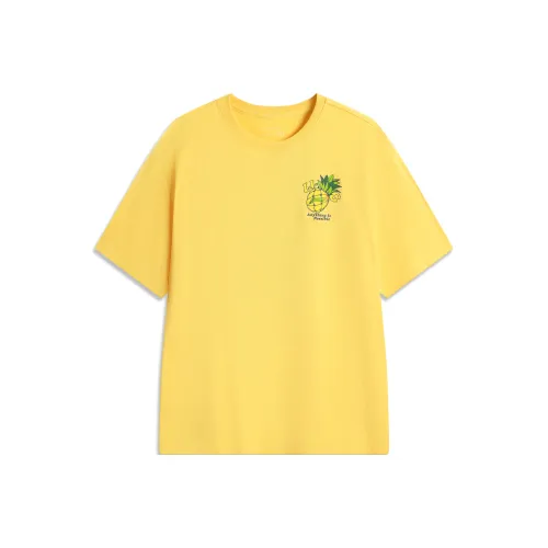 LINING Sports Life Collection Футболка Унисекс Динамичный Желтый