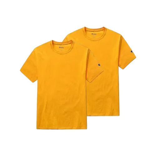 Champion T-Shirt Unisex 2 Pack Yellow Чемпион T-Shirt Унисекс 2 Пачки Желтый