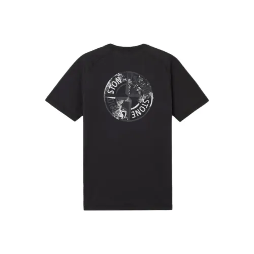 Stone Island SS25 Черные Мужские T-рубашки