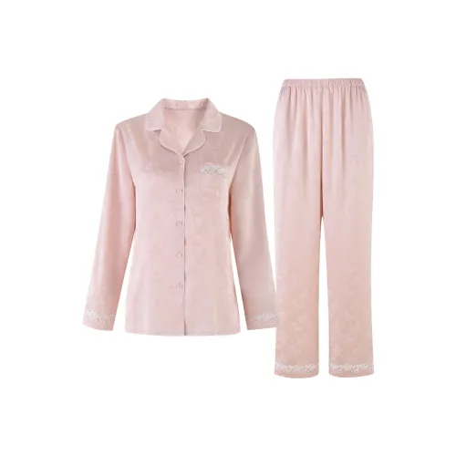 MY BODY Пижамный комплект женский розовый с бантом