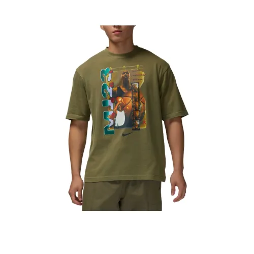 Джордан T Рубашка Мужская Оливково-Зеленая