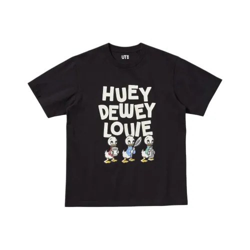 UNIQLO Черная унисекс футболка