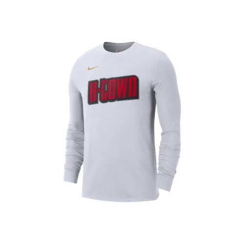 Nike x NBA Houston Rockets FW24 T-Shirt Мужской Белый
