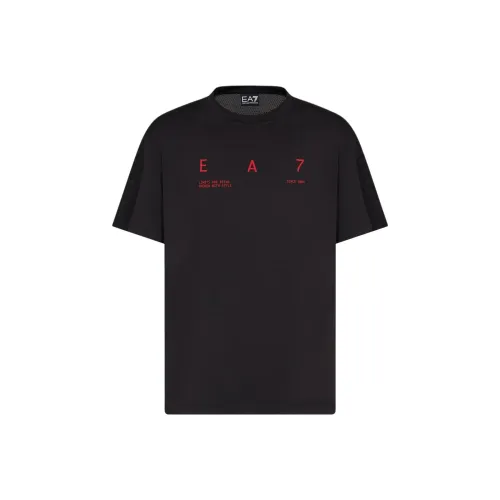 EMPORIO ARMANI EA7 T Рубашка Мужская Черная