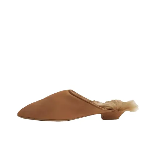 KHAITE Домашние тапочки Женские Коричневый