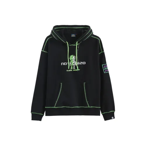 ONIARAI С капюшоном Стандартный Свитшот Мужской Черный