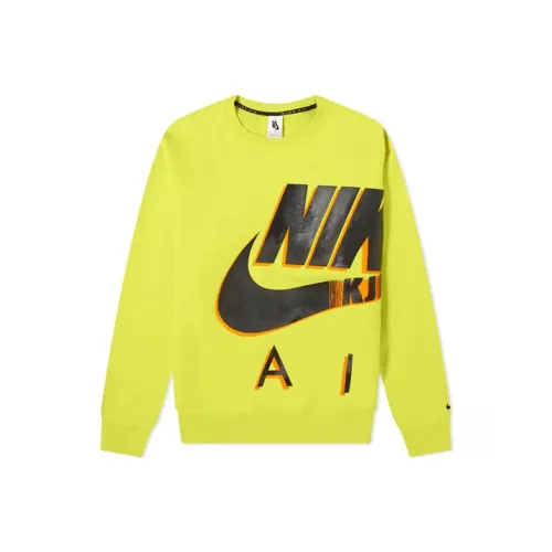 NIKE Неоновый зеленый Унисекс Свитшоты