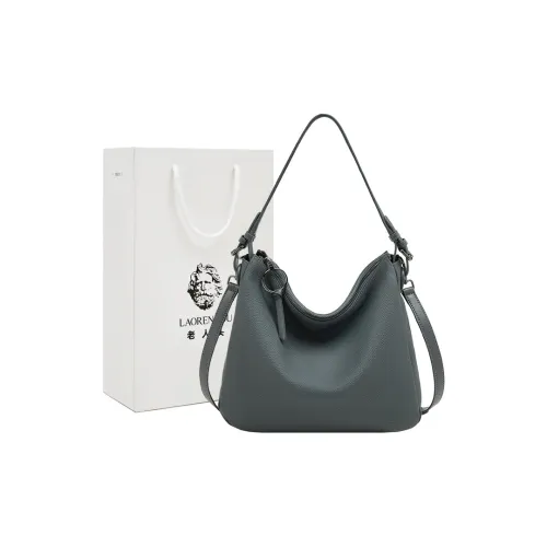 Old Man's Head Сумка через плечо из синтетической кожи стандартная женская черная серый синий слоновая серый