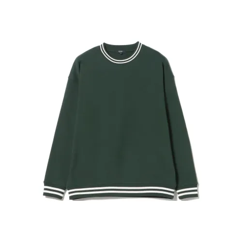 BEAMS совместный бренд Оливково-зеленый Мужские Свитшоты