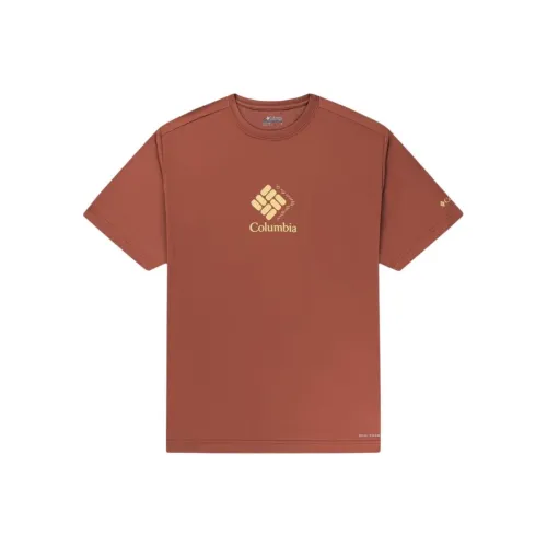 Columbia SS24 T Рубашка Мужская Коричневая