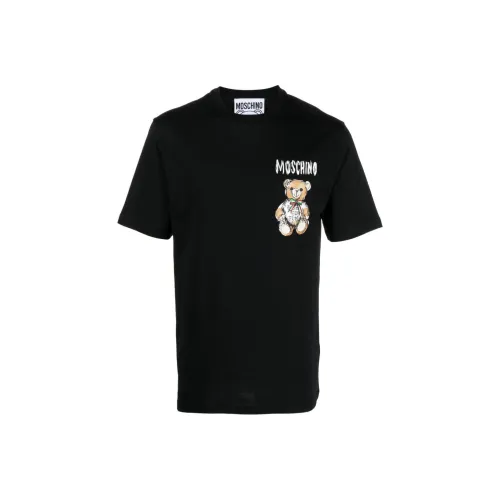 MOSCHINO Мужские черные T-рубашки