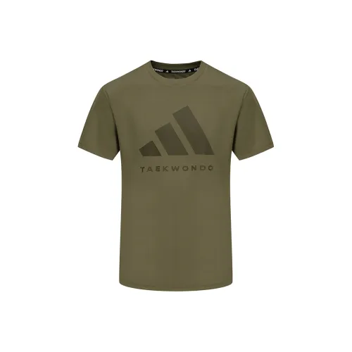 Adidas T-Shirt Унисекс Армейский Зеленый