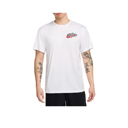 nike SCRIBBLE Патч T Рубашка Мужская Белая Университетская Красная Черная