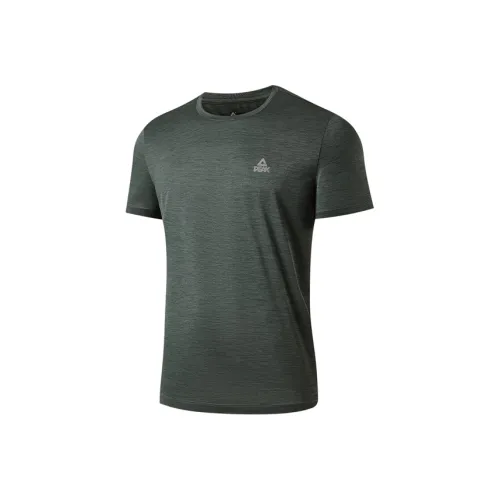 PEAK Бег Т-Рубашка Мужская Мшисто-Зеленая
