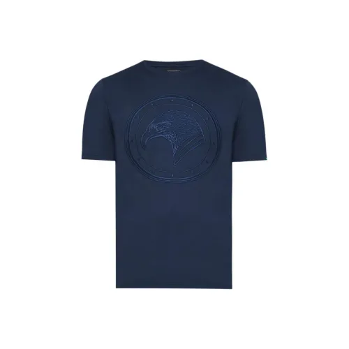 STEFANO RICCI Рубашка Мужская Темно-синяя