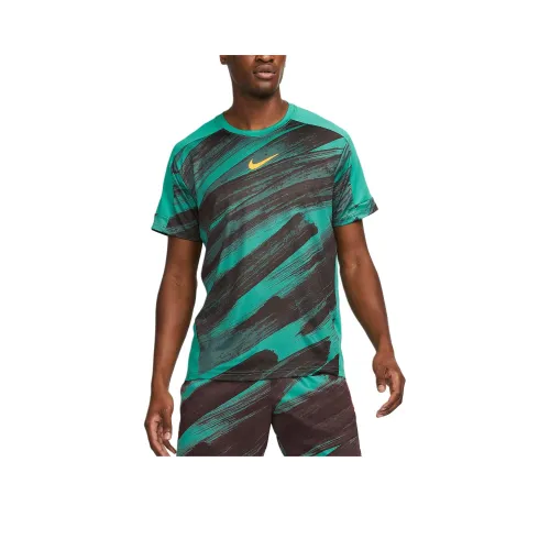 nike Dri Fit Sport T-Shirt Унисекс Noise Зеленый Noise Зеленый Full Апельсин