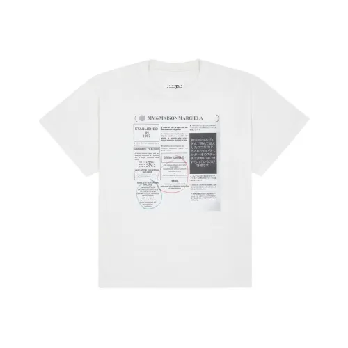 MM6 Maison Margiela совместная линия FW24 T-рубашка мужская белая