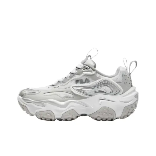 FILA KIDS Бегемот Обувь Устойчивая к истиранию Детская беговая обувь FILA Белый Ветер Чайм Серый