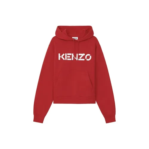 KENZO Letter Logo Красный Мужской Свитшот