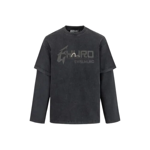 EVISU Kuro 2025 Весна T Рубашка Мужская