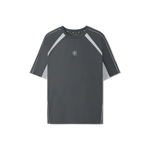 Skechers Sports Life Collection Т-Рубашка Мужская Дымчатый Серый