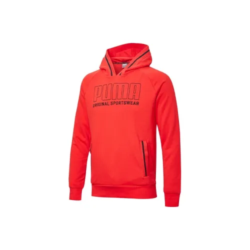 PUMA Толстовка Мужская Ярко-Красная