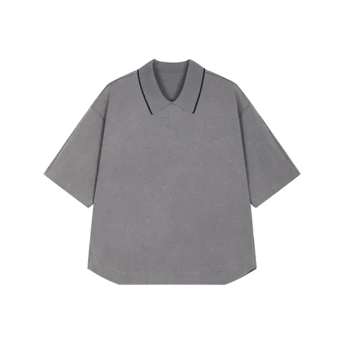 CROQUIS T Рубашка Мужская Железо Серый