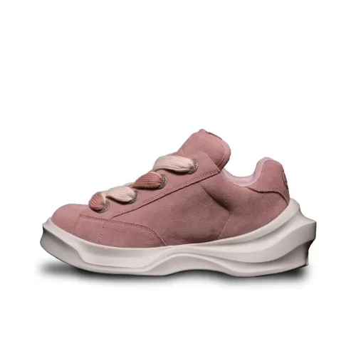 CAVIR FlowSneaker Амортизация Устойчивый к истиранию Увеличение высоты Низкий верх Casual Унисекс Розовый Красный