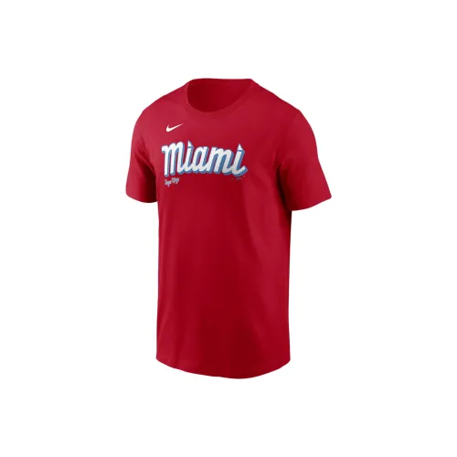 Рубашка Nike T Miami Marlins Мужская Красная