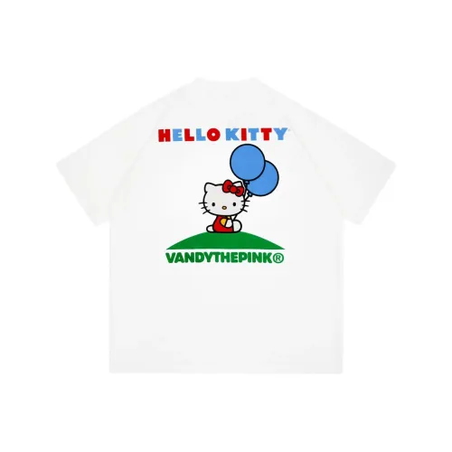Vandy The Pink Hello Kitty collaboration model Белый Унисекс T-рубашки
