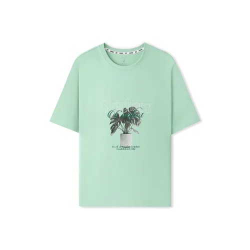 Skechers T-Shirt Унисекс Светло-Зеленый