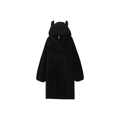 QIAOYUN Ночная сорочка Женская Черная