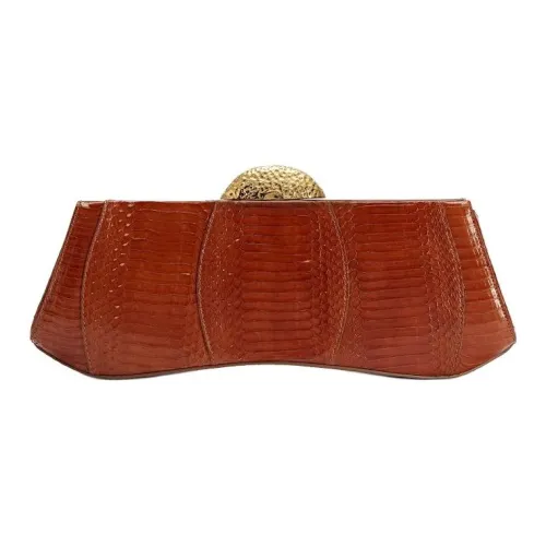 Giuseppe Zanotti GZ Eve Crawling Животные Кожа Клатч Женские Коричневый