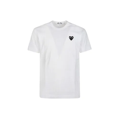 CDG Play Белый Мужской T-Рубашки