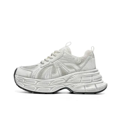 EBLAN Толстая подошва Женские Белые Серые