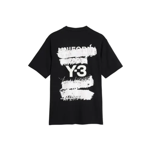 Y 3 Черная Унисекс Футболка