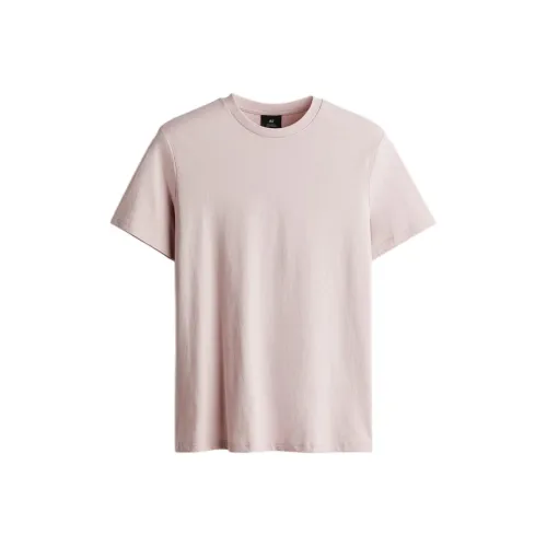 H&M Розовые Мужские T-рубашки