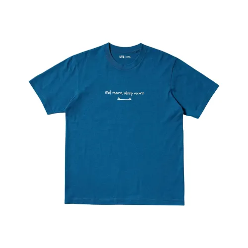 UNIQLO x Pokémon UNIQLO Покемон Co Branded Series T Рубашка Мужская Синяя