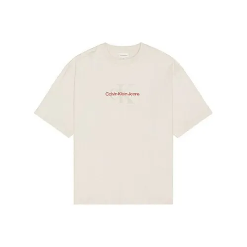 Calvin Klein Бежевые Мужские T-рубашки