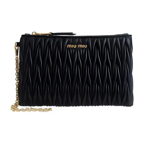 MIU MIU Кожа Ручная Сумка на плечо Женская Черная